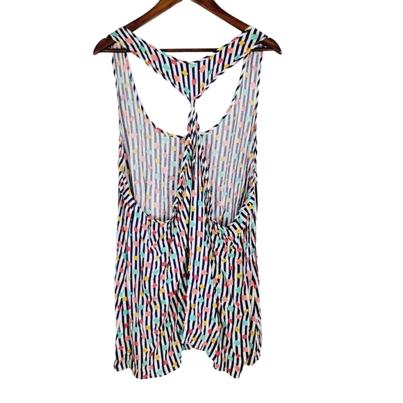 ModCloth striped razorback tank size 4X - Picture 2 of 11